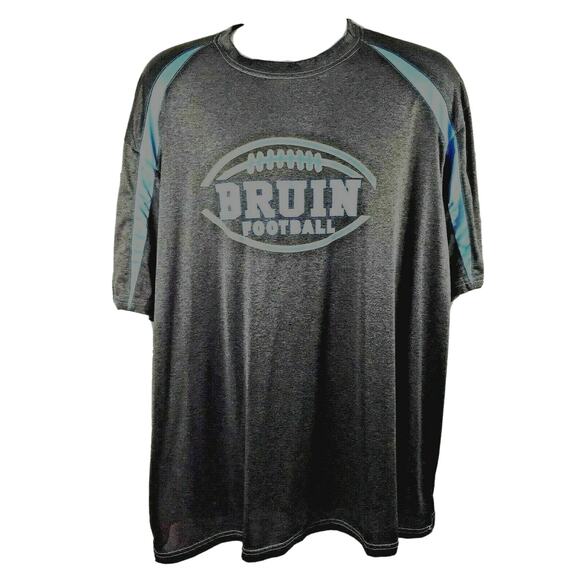 UCLA Bruin Football T Shirt Mens XL Gray Blue Short Sleeve Universitycore Sport - Picture 2 of 6